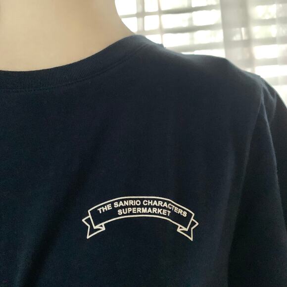 Uniqlo Sanrio Supermarket My Melody Hello Kitty Pochacco T-shirt in Navy - Picture 7 of 11